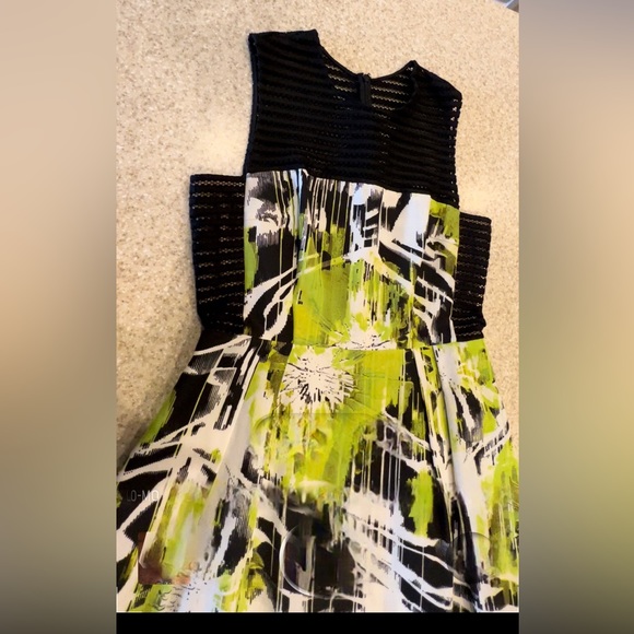 Carmen Marc Valvo Flare Dress - Size 12 - Picture 4 of 8